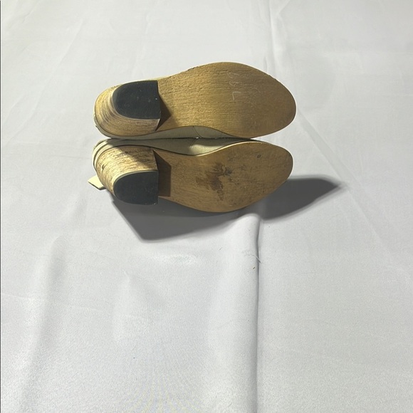 Tan Ankle Boots with Slouchy Design and Chunky Heel - Picture 6 of 6